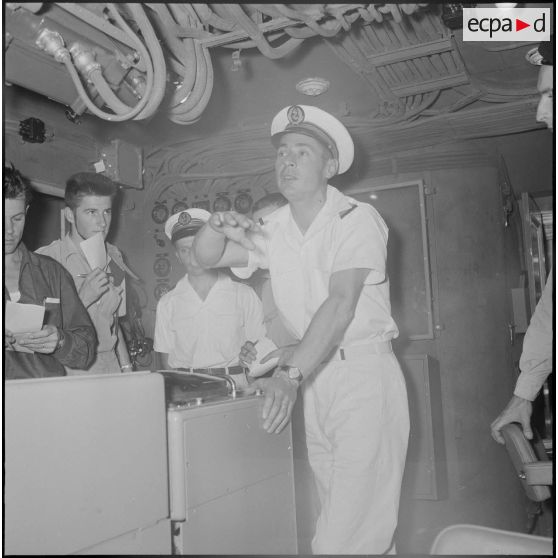 Vie à bord de l'escorteur d'escadre le Duperré. [Description en cours]