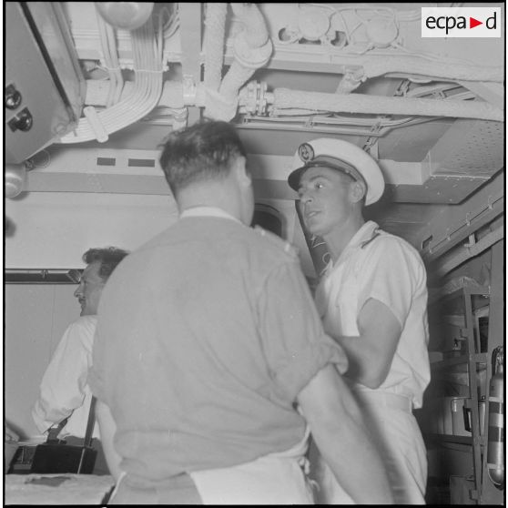 Vie à bord de l'escorteur d'escadre le Duperré. [Description en cours]