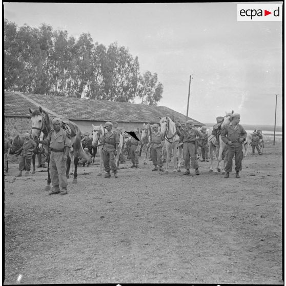 Le 9e GESA à Blandan. [Description en cours]