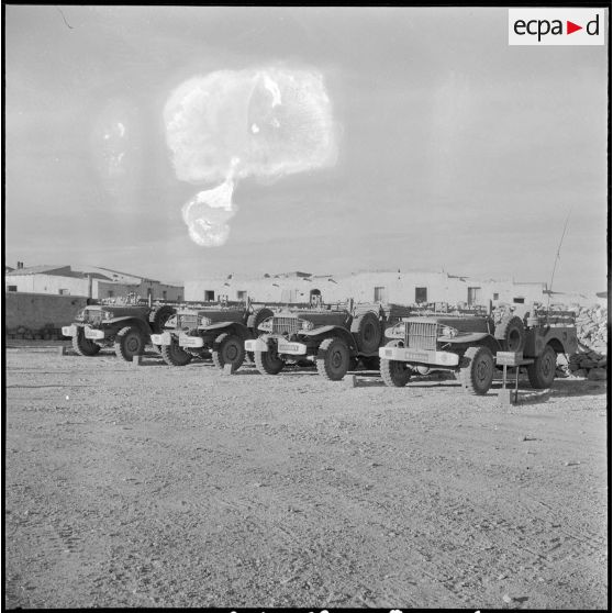 Opération djebel Mandra dans le secteur de Bir-el-Ater avec la 3e CP du 4e REI. [Description en cours]