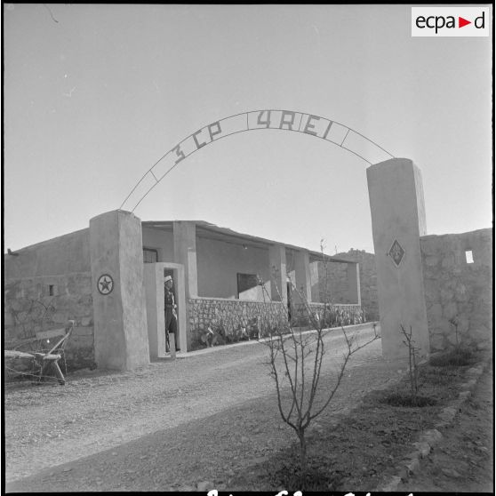Opération djebel Mandra dans le secteur de Bir-el-Ater avec la 3e CP du 4e REI. [Description en cours]
