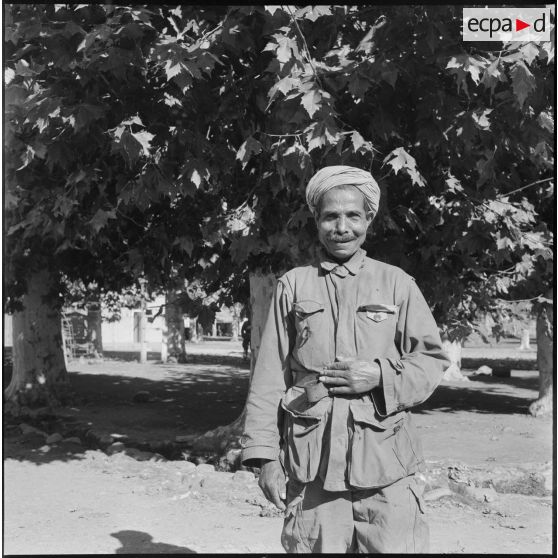 Portrait d'un harki. [Description en cours]