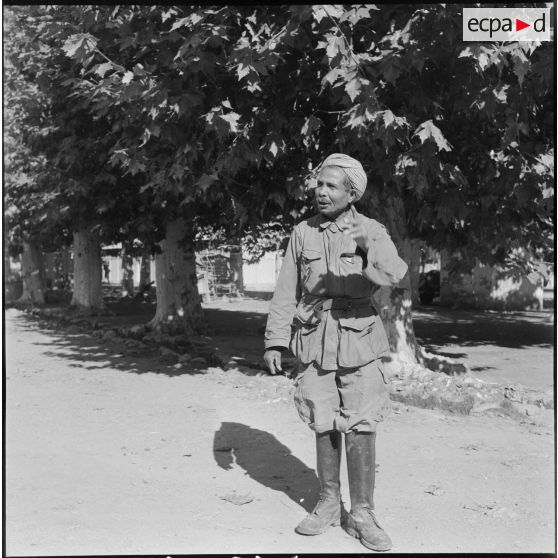 Portrait d'un harki. [Description en cours]