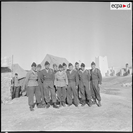 Le 81e BI (81e bataillon d'infanterie) à Cheria. [Description en cours]