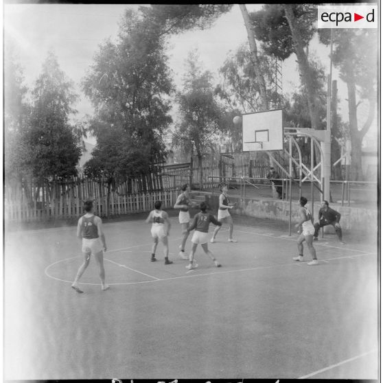 Match de basket-ball. [Description en cours]