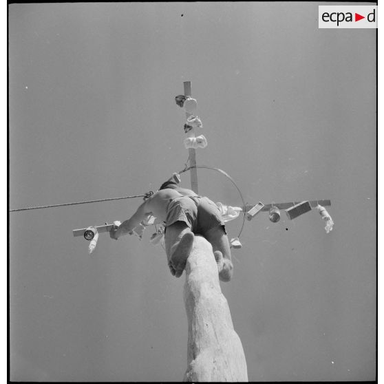 Le 4e REI à Zeribet-el-Oued. [Description en cours]