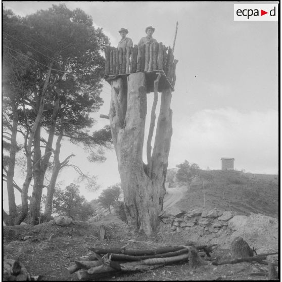 Le 22e RI et sa harka. [Description en cours]