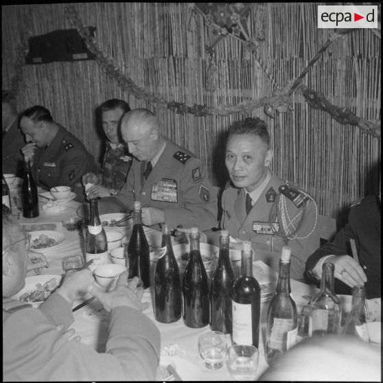 Fête du Têt chez les commandos vietnamiens à Beni-Messous. [Description en cours]