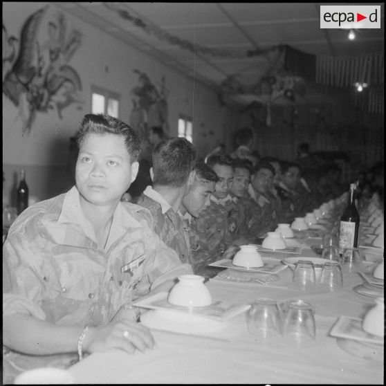 Fête du Têt chez les commandos vietnamiens à Beni-Messous. [Description en cours]