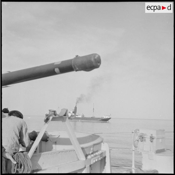 Le Berbère en mission au large des côtes d’Algérie. [Description en cours]