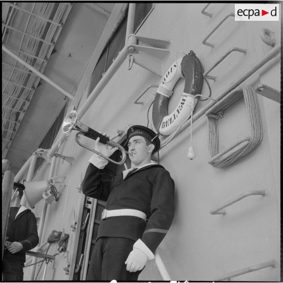 Le porte-avions Le Bois-Belleau. [Description en cours]