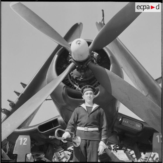 Le porte-avions Le Bois-Belleau. [Description en cours]