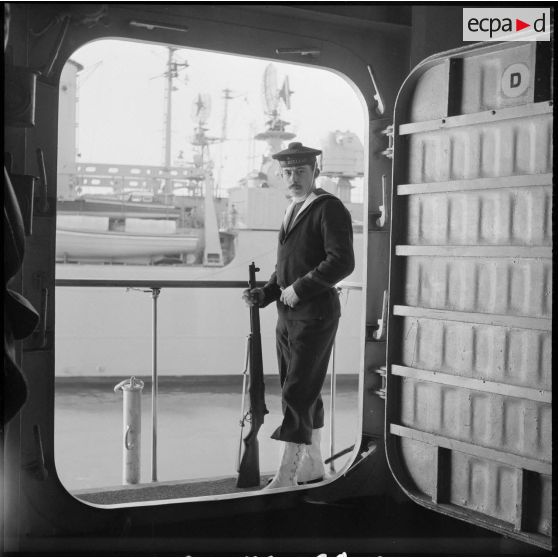 Le porte-avions Le Bois-Belleau. [Description en cours]