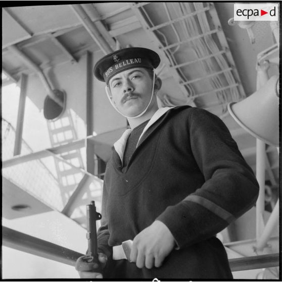 Le porte-avions Le Bois-Belleau. [Description en cours]