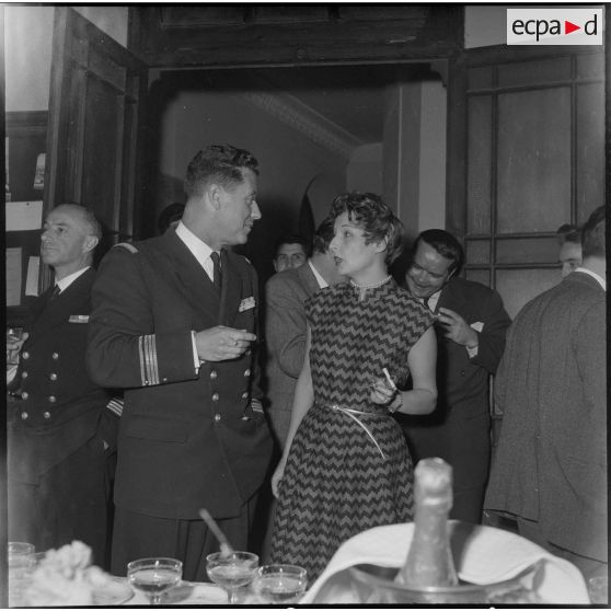 Inauguration d'une exposition sur la Marine. [Description en cours]