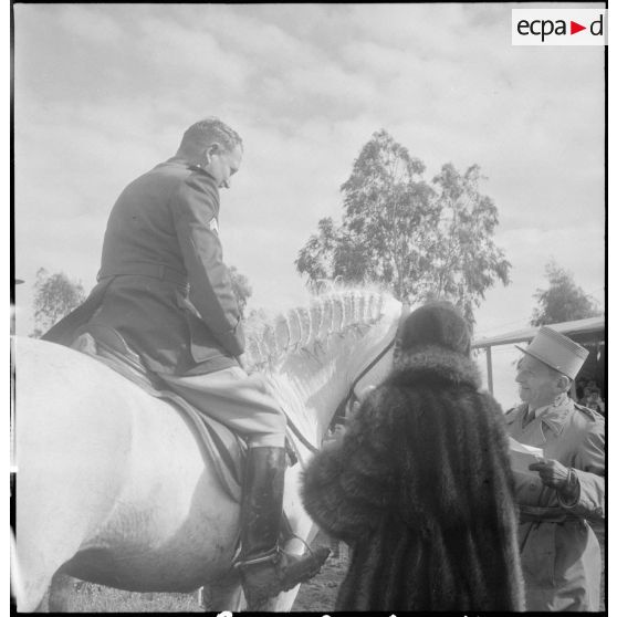 Une compétition hippique. [Description en cours]