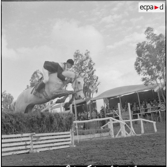 Une compétition hippique. [Description en cours]