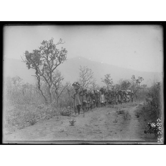 Route de Tibati à N'Gaoundéré. La route et l'Asum  au km 55. [légende d'origine]