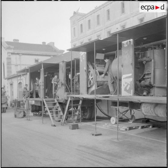 Remorques de blanchisserie de campagne.