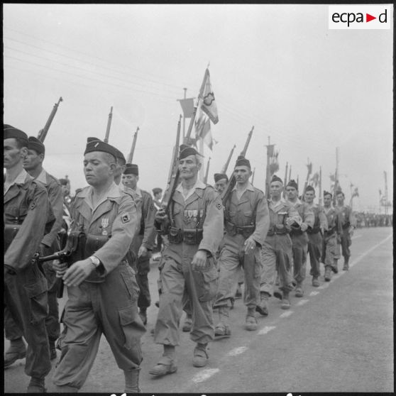 Défilé du commando de la Harka de sous secteur