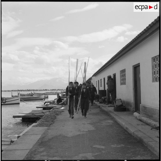 Ecole d'apprentissage maritime à Bougie, aménagée dans le fort Abdelkader.