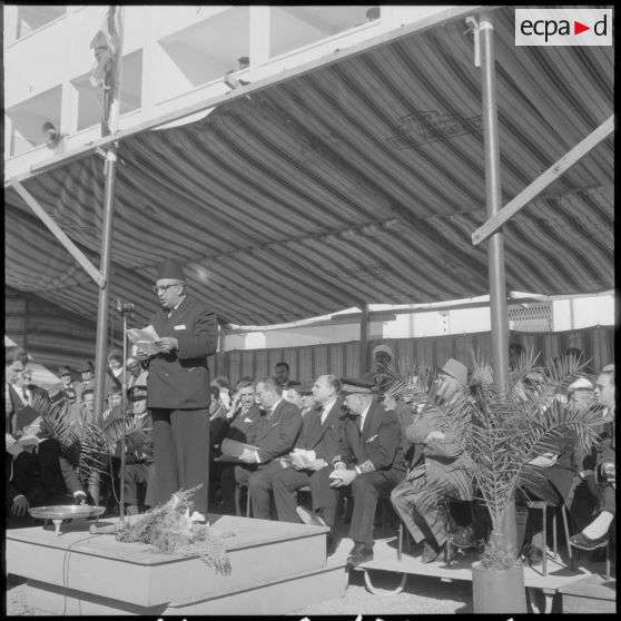 Allocution de M. Agha Benaissa Rabah, président de la société coopérative d'habitations économiques du Tessala.
