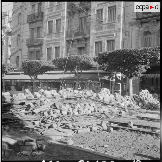 Vue de la rue Michelet, le 1er février 1960.