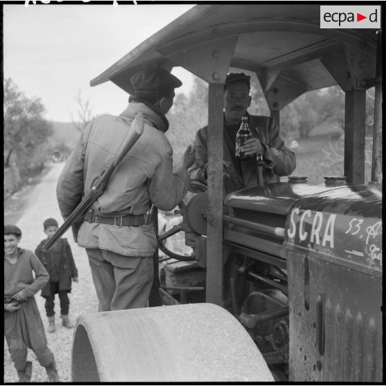 Protection des travaux routiers.