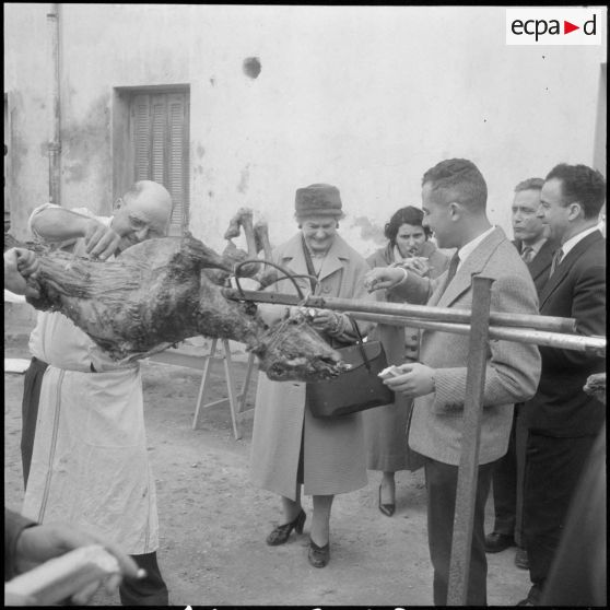 Visite de l'important marché de Boufarik.