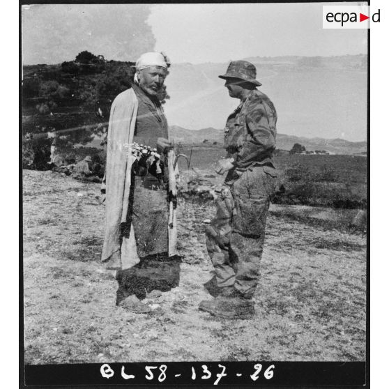 Le 2e régiment de parachutistes coloniaux (2e RPC) à Oued-Malah et Tablat. [Description en cours]