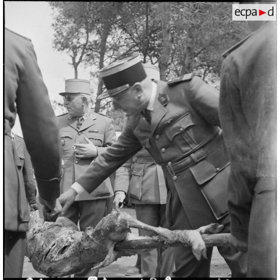 Fêtes de l'Aïd El-Seghir au CIABC (Centre d'instruction de l'arme blindée-cavalerie). [Description en cours]