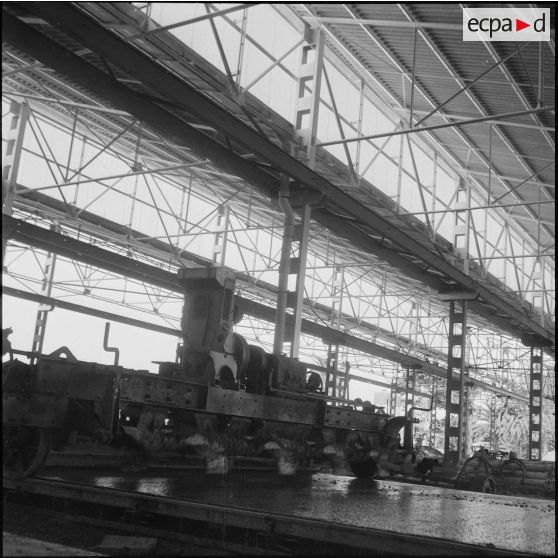Visite du chantier d’une usine Berliet. [Description en cours]
