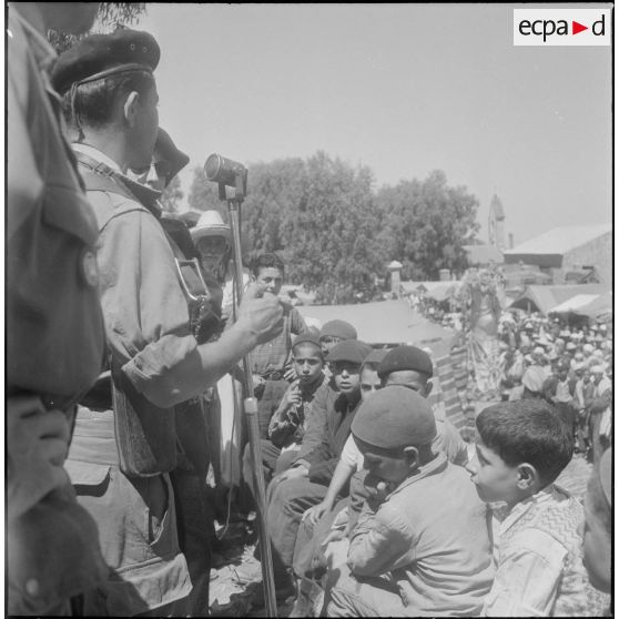 À Tigzirt chez le 15e bataillon de chasseurs alpins (BCA). [Description en cours]