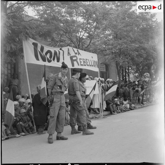 [Fête de Jeanne d'Arc et 2ème anniversaire de la 13ème division d'infanterie (DI) à Telagh]. [Description en cours]