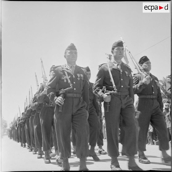[Fête de Jeanne d'Arc et 2ème anniversaire de la 13ème division d'infanterie (DI) à Telagh]. [Description en cours]