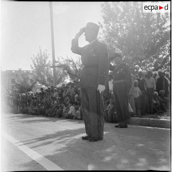 [Fête de Jeanne d'Arc et 2ème anniversaire de la 13ème division d'infanterie (DI) à Telagh]. [Description en cours]