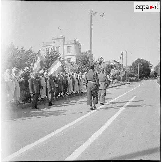 [Fête de Jeanne d'Arc et 2ème anniversaire de la 13ème division d'infanterie (DI) à Telagh]. [Description en cours]
