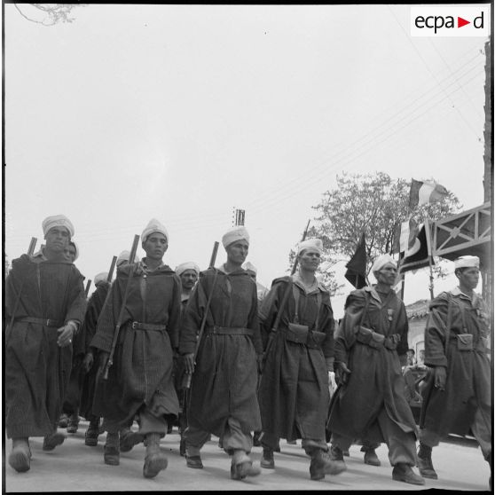 [Fête de Jeanne d'Arc et 2ème anniversaire de la 13ème division d'infanterie (DI) à Telagh]. [Description en cours]
