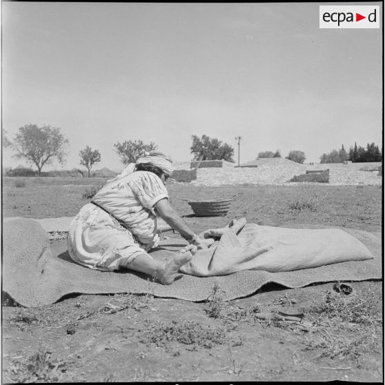 Le centre de regroupement de Boulet. [Description en cours]<br>