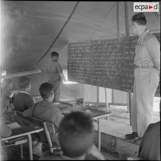 Le centre de regroupement de Boulet. [Description en cours]<br>