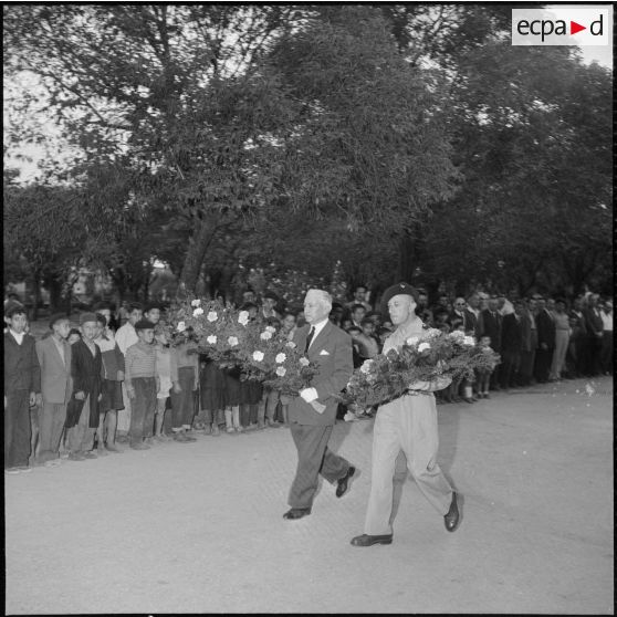 Hommage aux appelés exécutés en Tunisie. [Description en cours]