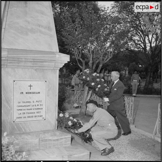 Hommage aux appelés exécutés en Tunisie. [Description en cours]