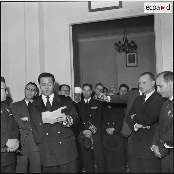 Préfecture de Batna. Discours du préfet Belhaddad.