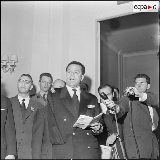 Batna. Discours du préfet Belhaddad aux corps constitués.