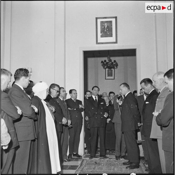 Préfecture de Batna. Discours de Paul Delouvrier aux corps constitués.