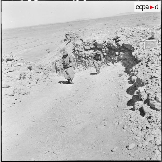 Abadla. Opération d'interception de la Compagnie d'appui du 35e régiment d'infanterie (RI).