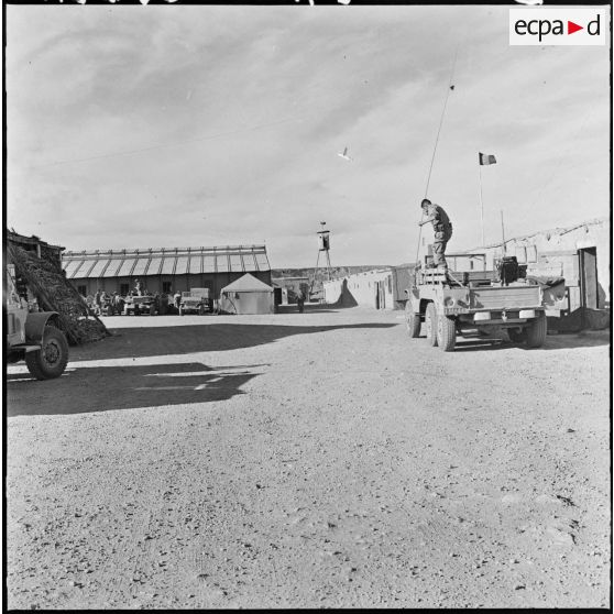 Abadla. Poste tenue par la Compagnie d'Appui du 35e régiment d'infanterie (RI).