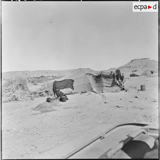 Abadla. Une famille dans son quotidien.