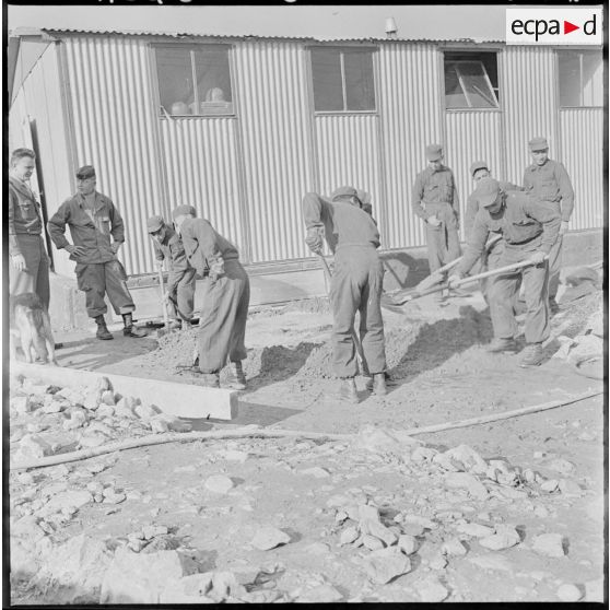 Travaux techniques au Centre de formation de la Jeunesse algérienne (CFJA) de Terny.