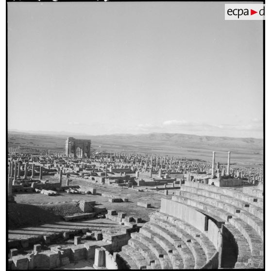 Timgad. Ruines romaines.